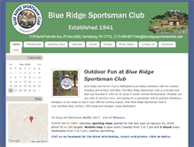 Tablet Screenshot of blueridgesportsmanclub.com